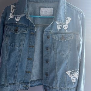 Butterfly Jean Jacket